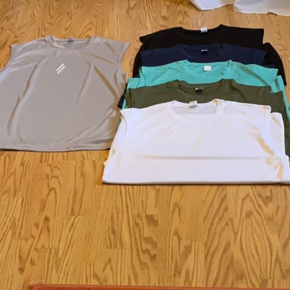 Lot of 6 NWOT MENS tanks tops in XXL in various colors LOT 1 - Picture 2 of 13